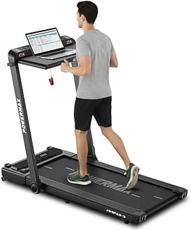 JogPad-3 (4HP Peak) Motorized 2 in 1 Under Desk Treadmill for Home Workout | Walkingpad | Remote Control, Max user 110kg, Top speed 12 kmph, LED Display, Bluetooth,Speaker,ipad holder