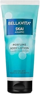 Skai Aquatic Perfume Body Lotion for Nourishing, Hydrating, Soft, Supple and Healthy Skin with Argan Oil, Shea Butter 200 Ml