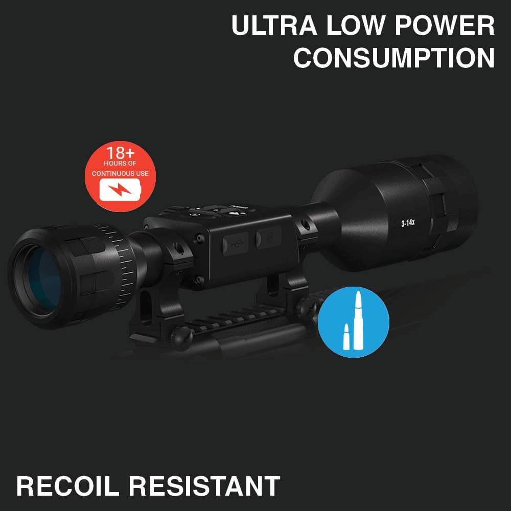 X-Sight-4k Pro 5-20x Smart Day/Night Scope w/Full HD Video rec, Smooth Zoom, Bluetooth and Wi-Fi (Streaming, Gallery & Controls)