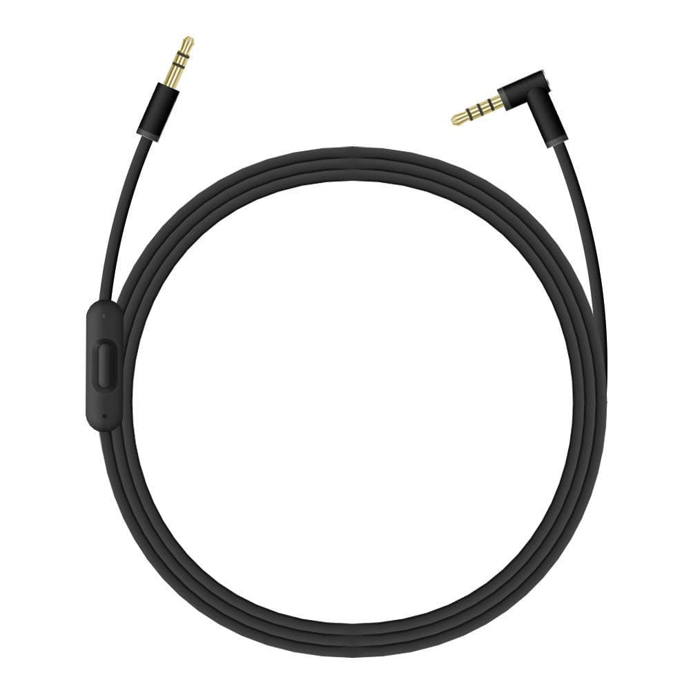 Replacement Audio Cable Cord Wire with in line Microphone and Control for Beats Solo/Studio/Pro/Detox/Wireless/Mixr Headphones (Black)