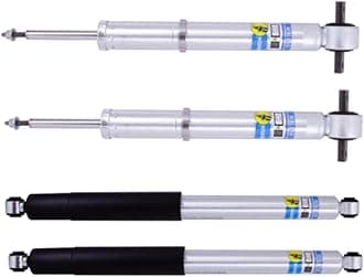 Bilstein Set of Front and Rear 5100 Shocks fits 2019-2025 Silverado/Sierra 1500 with 0-1" Rear Lift and Trail Boss/AT4 Off Road Pkg | Provides 0-1.1" Front Lift | Includes TrendsAuto Decal