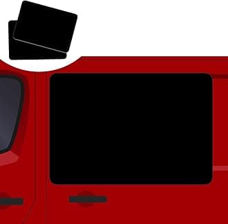 2 Pack Blank Car Door Magnet Sticker, Rounded Corners Magnetic Vehicle Sign, Perfect Magnet for Truck to DIY Advertise Business and Cover Company Logo, Personalized Magnet Decal, 36x24 inch Black