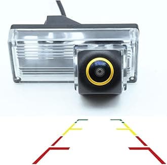 Vlicevrn HD Fisheye Vehicle Car Rear View Camera Night Vision Backup Parking Camera for Toyota REIZ 4D MK1 / Mark X 4D MK1 / Prius/Land Cruiser LC100 LC120 LC200/Prado (Golden Fisheye Fixed)