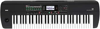 KORG Music Workstation i3 MB Isley 61 Keys Super Matte Black Music Production Stage Live Performance Portable Lightweight Body Battery Operated Adapter Included