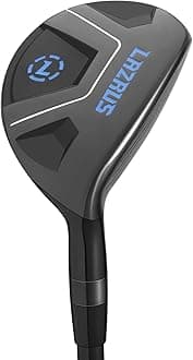 LAZRUS GOLF Premium Hybrid Golf Clubs for Men - 2,3,4,5 & 6 Right Hand, Graphite Shafts, Regular Flex