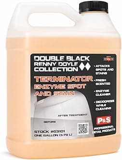 P & S PROFESSIONAL DETAIL PRODUCTS - Terminator Enzyme Spot & Stain Remover - Perfect for Deoderizing, Removing Embedded Soils, Grease, Dirt and Protein Based Stains; Fresh Scent (1 Gallon)