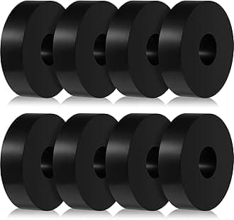 Rubber Isolation Pads Thick Rubber Washers 1.5 Inch OD 0.5 Inch ID 0.4 Inch Thick Mechanical Vibration Damping Pads Anti Vibration Isolation Pads Rubber Isolator Washer(8 Pcs)