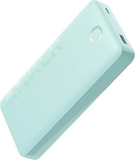 Anker Portable Charger, 20,000mAh Power Bank, Battery Pack with 2-Port, 15W High-Speed Charging for iPhone 15/15 Plus/15 Pro/15 Pro Max, 14/13/12 Series, Samsung Galaxy, and More (Green)