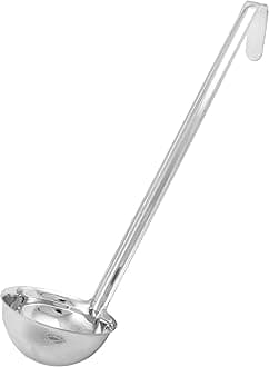 Winco One Piece Ladle, 6 Ounce, Stainless