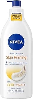 NIVEA Skin Firming Hydrating Body Lotion - With Q10 For Normal Skin - 16.9 fl. oz. Pump Bottle