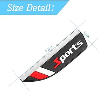 2PCS Rear View Mirror Rain Eyebrows, Waterproof PVC Auto Side Mirror Rainproof Guard, Sports Visor Smoke Cover, Universal Exterior Accessories for Most Cars (Sport/Red)