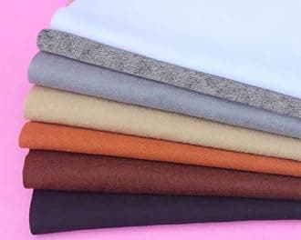 YYCRAFT Craft Soft Felt Sheets 9 Inch X 12 Inch - 28 Pcs Pack, White/Silver/Tan/Brown