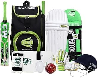 CW Bullet Right Hand Cricket Complete Set Cricket Kit Pack Best Sports Original All Gears Cricket Bundle With Accessories Full Size Youth Unisex Kids Men Senior Adult Size 4