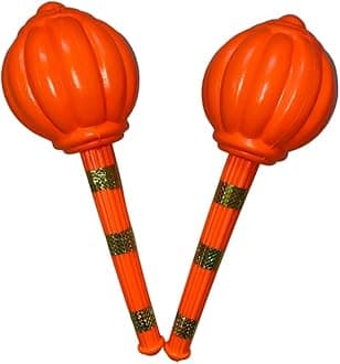 Vidhyapati Plastic Weapon Role Play Toy for Kids | Smooth Edges Activity Toy. (40 CM Gada (Combo - 2 Pcs))