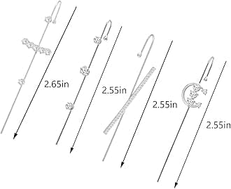 Hook Earrings for Women Helix Hook Earrings Wrap Snowflake Rhinestone Lightning Bolt Piercing Jewelry Trendy Birthday Gifts