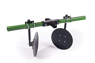 Heavy Hitch Multi-Purpose Disc Cultivator Garden Bedder 3-Point Attachment with Discs Only Powdercoated in Green | USA Made for Compact/Sub-Compact Tractors