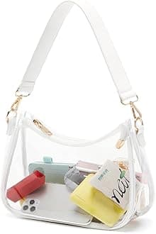 Shoulder Bags for Women, Cute Hobo Tote Handbag Mini Clutch Purse with Zipper Closure