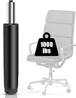 Omyoffice Office Chair Gas Lift Cylinder - Replacement Parts, Universal Size, Heavy Duty Hydraulic/Pneumatic Piston, Black - Alloy Steel