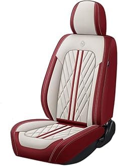 Universal Fit Waterproof Breathable Nappa Leather Automotive Vehicle Car Seat Covers Set Cushion Protector for Sedan SUV