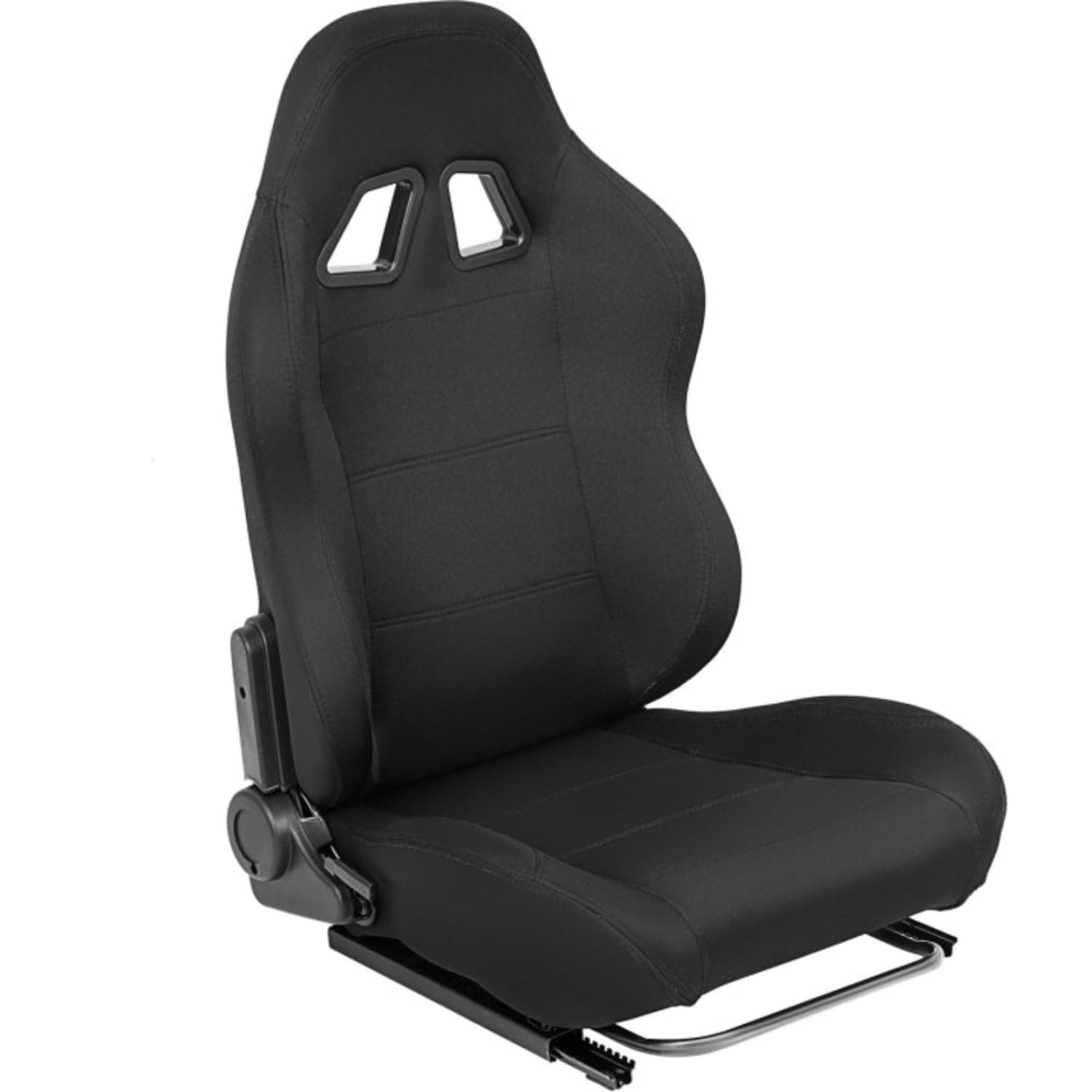 Racing Simulator Cockpit Frame Seat with Adjustable Double Slide Adapt Gaming Simulator Cockpit Racing Wheel Stand Chair Video Game Chairs Black