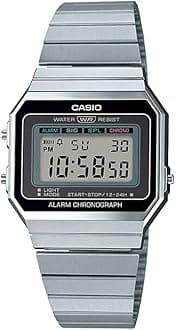 CasioCasio Collection Womens Digital Watch A700WE with Stainless Steel Strap