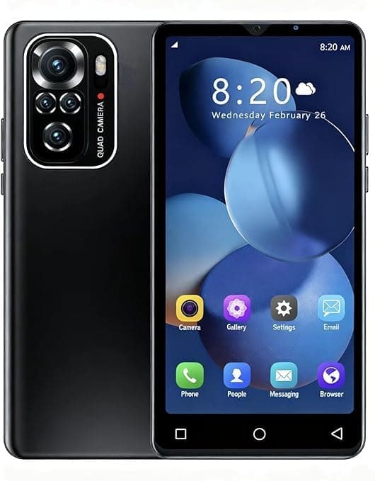 Unlocked Smartphones, 4.42" Android 8.1, 1+8GB RAM, 1500mAh Mini Phone (Black-1)