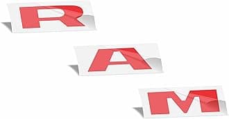 RAM Grille Emblem Overlay Decal Stickers 2025 Ram 1500 (Color: Gloss Red)