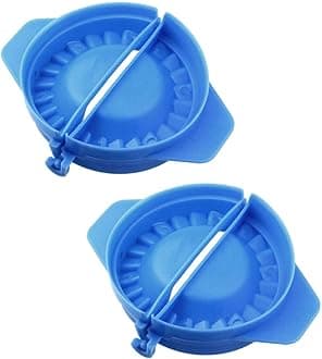 Plastic Mould Maker for Holi Kajjikayalu/Garijalu/Gujiya/Karjikayi/Karjikai/Somas/Karanji/Pedakiya/Ghughra (Pack of 2)