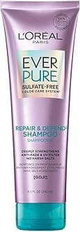 L'Oreal Paris EverPure Repair and Defend Sulfate Free Shampoo for Color-Treated Hair, Strengthens and Repairs Damaged Hair, with Goji, 8.5 Fl; Oz (Packaging May Vary)