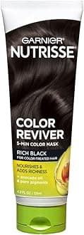 Garnier, Nutrisse Color Reviver 5 Minute Nourishing Color Hair Mask Rich Black, 4.2 Fl Oz