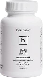 HairMax for Hair, Skin and Nails Dietary Supplement, 60 Count (1 Pack)