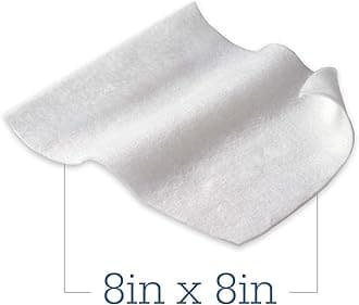 Essential Comfort Bath Cleansing Washcloths - 1 Package, 8 Cloths - No Rinse Bathing Wipes, Ultra-Soft and Thick Heavyweight Cloth, Light Fragrance…