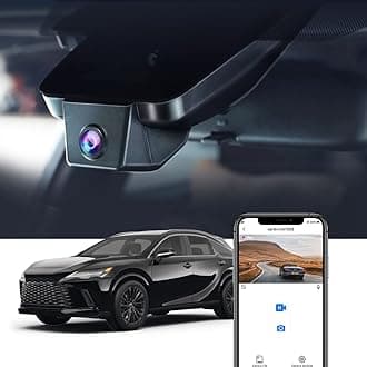 Fitcamx 4K Dash Cam Compatible with 2023-2026 Lexus RX 350 350h 500h Premium Luxury F Sport (5th Gen/AL30), OEM Factory Look, UHD 2160P Video WiFi, Loop Recording, Parking Sensor, Plug&Play, 64GB Card