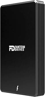 Fantom Drives Extreme 2TB External SSD - 2800MB/s, Thunderbolt 3 and 4, USB Type-C, Aluminum, 3D NAND TLC, TB3X-2300N2TB