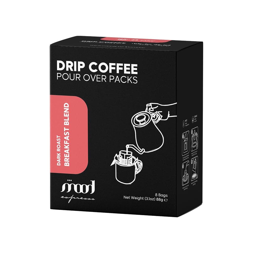 Medium Roast Drip Coffee, Breakfast Blend (8 x 11g Sachets) - Made in UAE