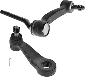 TRQ Front Driver & Passenger Side Steering Kit Idler Arm & Bracket Assembly Pitman Arm Compatible with 85-05 Chevrolet 85-04 GMC 98-00 Isuzu 91-01 Oldsmobile