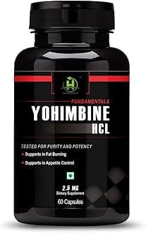 - Healthy Nutrition Yohimbine HCL 2.5mg Veg Capsules | Botanical Extract Supplement for Men & Women | Active Lifestyle & Metabolic Support | 60 Capsules