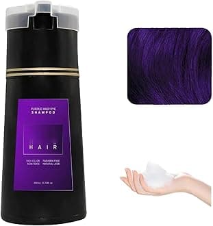 Nova Hair Instant Dye Shampoo,Refresh Hair Instant Herbal Coloring Shampoo,Natural Plant Hair Instant Dye Shampoo,Hair Color Shampoo for Gray Hair for Women and Men (Purple)