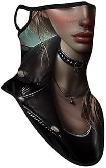 Obacle Neck Gaiter Face Mask with Ear Loops Bandana Face Mask Scarf Face Cover for Men Women