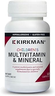Children’s Multivitamin & Mineral Capsules - 120 Capsules - Potent Broad Spectrum Vitamin/Mineral Supplement - with Coenzyme Q-10 - No Artificial Colors or Flavors