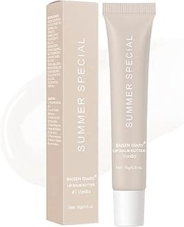 Summer Special Lip Butter Balm - Ultra-Hydrating, Nourishing Lip Care with Natural Ingredients, Shea Butter & Olive Butter, Soothes & Softens Dry Lips (#1 Vanilla, 0.5 Fl Oz (Pack of 1))