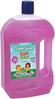 (2 Liter) Pink Slime Glue DIY Magic Toy Jelly Putty Making kit Set Borax Slime Glue Liquid Gel Toy for Boys Girls Kids for Making Slime at Home