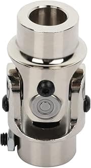 SCITOO 9/16-26 Spline X 3/4" Round Steering Shaft Universal U-Joint Black Single, 83mm Working Angle 35 Degree