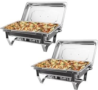 Wilprep 2 Packs Chafing Dishes Food Warmers