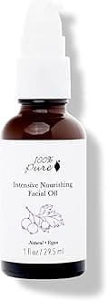 100% PURE Intensive Nourish Facial Oil Hydrating Face & Body Moisturizer Natural Illuminating Dry Skincare for Women & Men - Vegan - 1oz
