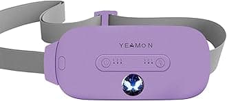 Portable Cordless Heating Pad, Electric Waist Belt Device,Fast Heating Pad with 3 Heat Levels and 3 Vibration Massage Modes, Back or Belly Heating Pad for Women and Girl(Light Purple)