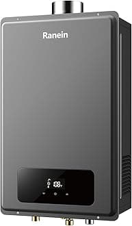 Ranein Natural Gas Tankless Water Heater, Indoor Max 7.4 GPM, 190,000 BTU Instant Hot Water Heater