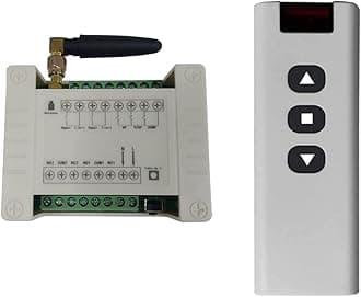 12V 24V 36V 10A Remote Control Motor Forward and Reverse Switch Roller Shutter Door gate Motor Lifter Magnetic Valve Drive Control Remote Control Universal Garage Door for Linear Actuator Motor