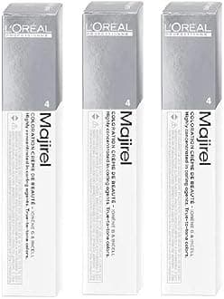 3 x Loreal Majirel Hair Colour 4 Medium Brown