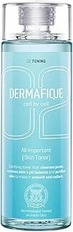 Dermafique All Important Skin Toner – 150ml, Toner for Oily Skin, Enriched with Hyaluronic Acid & Vitamin E, Face Toner for Cleansed Pores Leaving Skin Smooth and Radiant | Dermatologist Tested